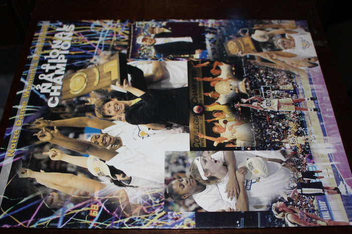 2001 Notre Dame Women's National Basketball Champions Banquet Program - Vintage Indy Sports