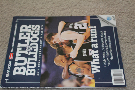 2010 USA Today Butler Bulldogs Tournament Finalists Oversized Paperback Book - Vintage Indy Sports