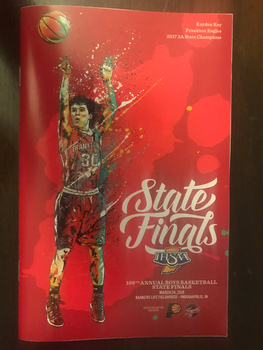 2018 Indiana High School Basketball State Finals Program - Vintage Indy Sports