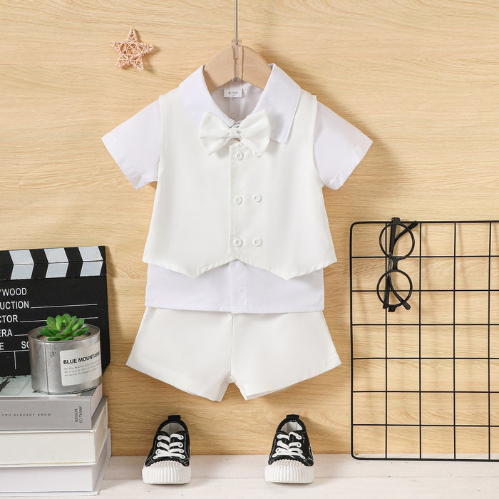 3-18M Bulk Designer Boy Clothes Wholesale Baby Christian Baptism Outfit Supplier Direct
