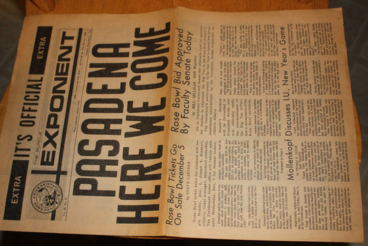 (3) 1966 Purdue University Football Rose Bowl Related Newspapers - Vintage Indy Sports