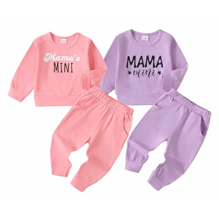 3M-3Y Custom design ribbed clothes kids girls autumn baby girls clothing sets  ODM&OEM baby clothing wholesale Catpapa YCS132305603