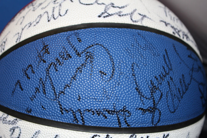 ABA Basketball 30 Year Reunion Autographed Basketball - Vintage Indy Sports