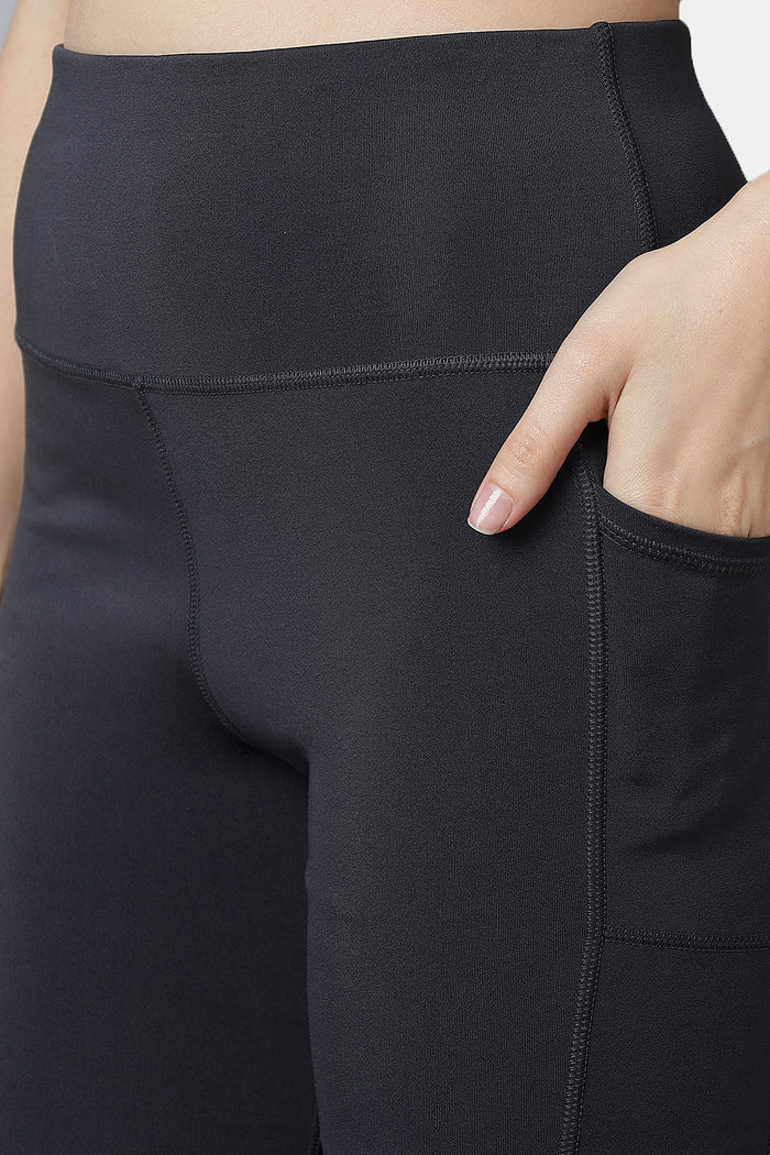 Active 003 Women’s High-Waist Gym Shorts with Pockets | Stretch Fit Above-Knee Workout Shorts