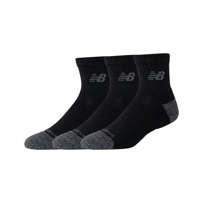 Active QTR Socks 6 Pack - Black