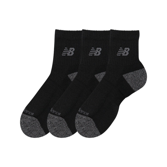 Active QTR Socks 6 Pack - Black