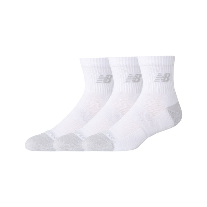Active QTR Socks 6 Pack - White