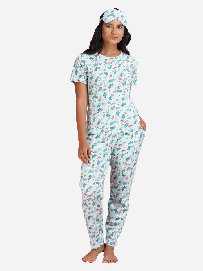 ALL THAT JINGLES -CHRISTMAS AOP HS PYJAMA SET