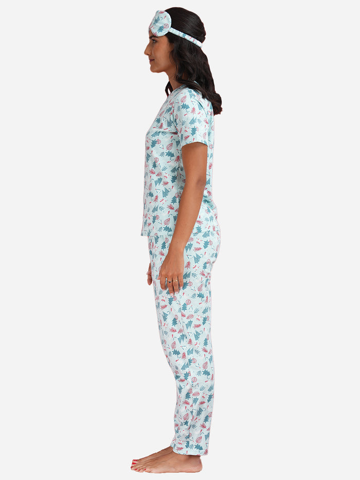 ALL THAT JINGLES -CHRISTMAS AOP HS PYJAMA SET