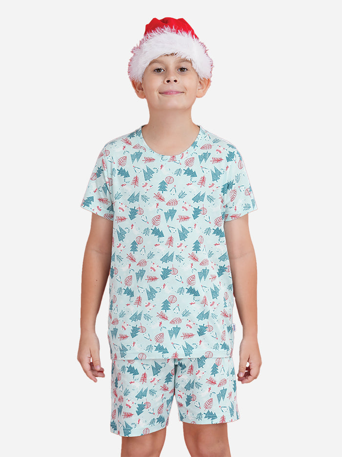 ALL THAT JINGLES -CHRISTMAS AOP SHORT PJ SET