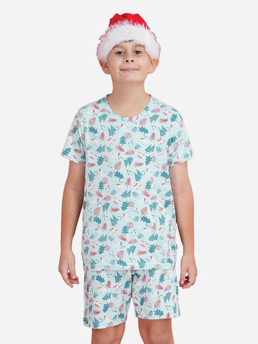 ALL THAT JINGLES -CHRISTMAS AOP SHORT PJ SET