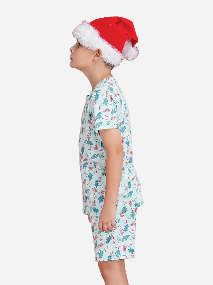 ALL THAT JINGLES -CHRISTMAS AOP SHORT PJ SET