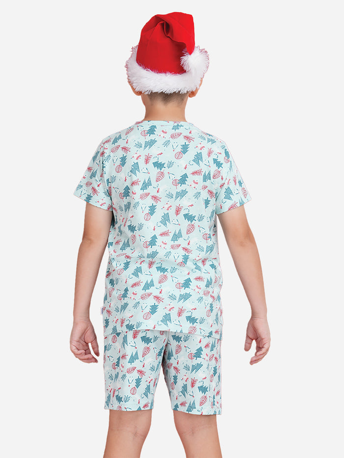ALL THAT JINGLES -CHRISTMAS AOP SHORT PJ SET