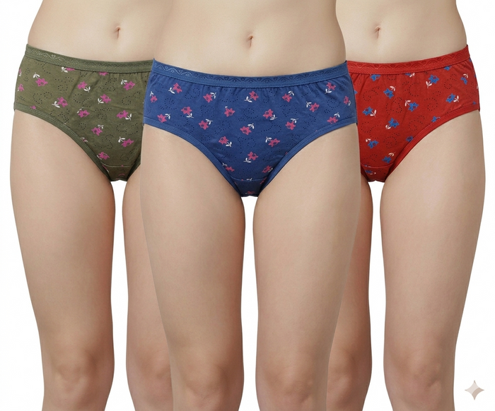 ANJU Mid Rise Hipster Panties – Pack of 3