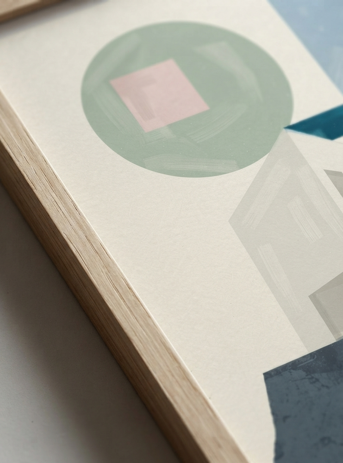 21x29.7 cm / 8x12" Framed | Oak Frame