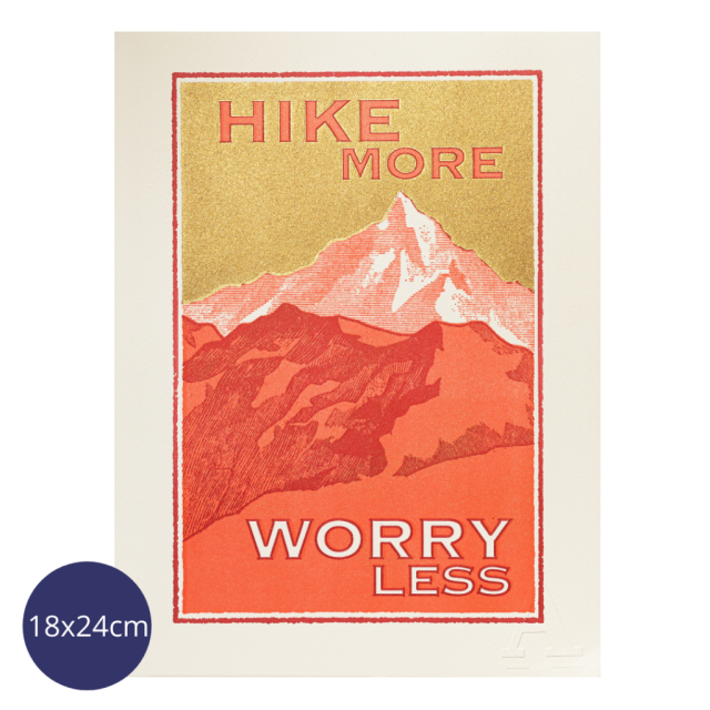 Archivist Gallery - Hike More, Worry Less Greeting Card