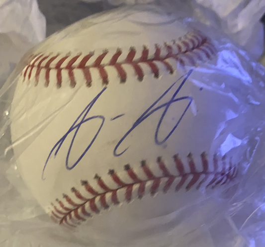 Aristides Aquino Cincinnati Reds Autographed Baseball - Vintage Indy Sports