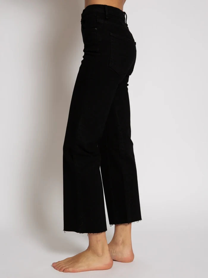 ASKK NY – Slim Crop Wide Leg in Black Resin