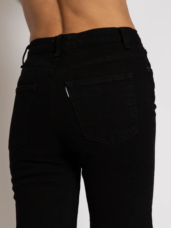 ASKK NY – Slim Crop Wide Leg in Black Resin