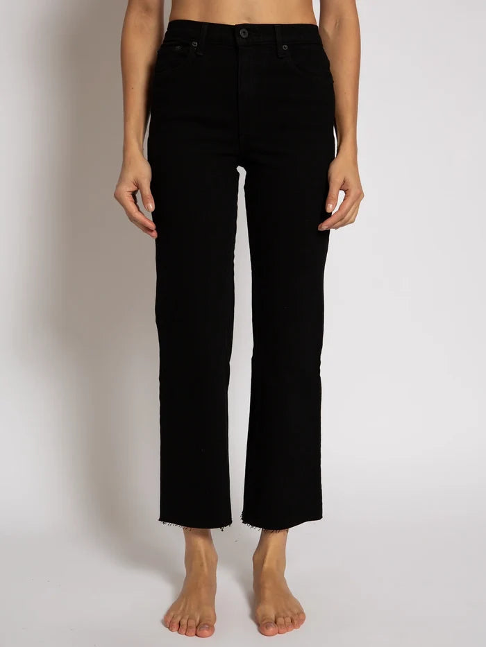 ASKK NY – Slim Crop Wide Leg in Black Resin