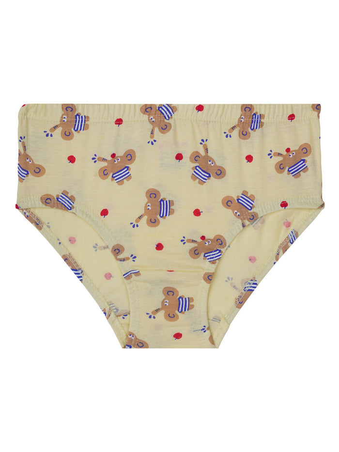 BABY 175 | Girls’ Cotton Printed Briefs – Soft & Comfortable Assorted Design Underwear Pack 3