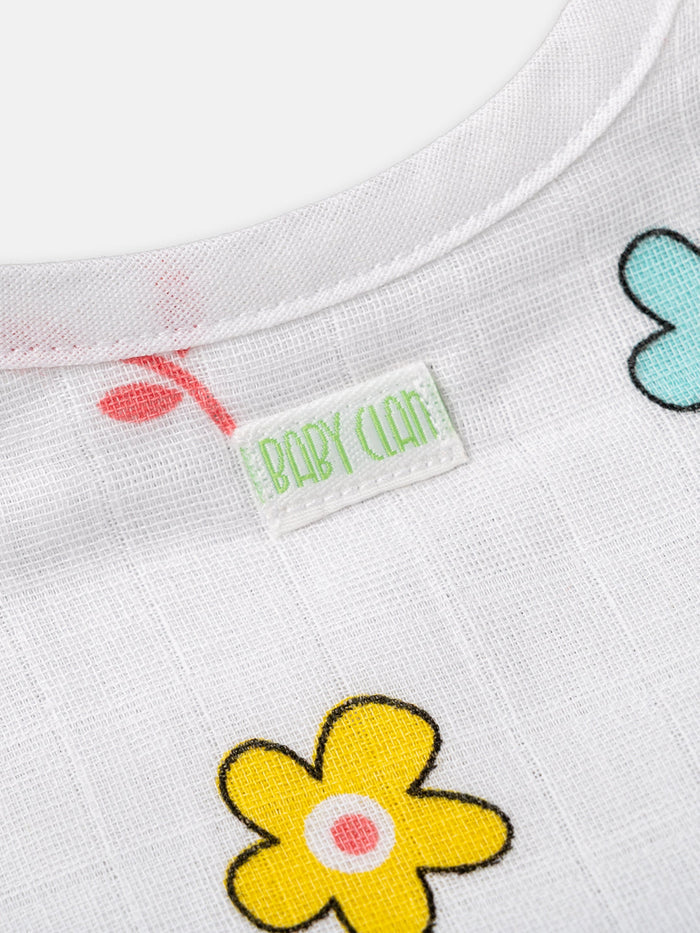 Babyclan Muslin Bibs – Pack of 2 | Soft, Absorbent & Gentle for Feeding Time