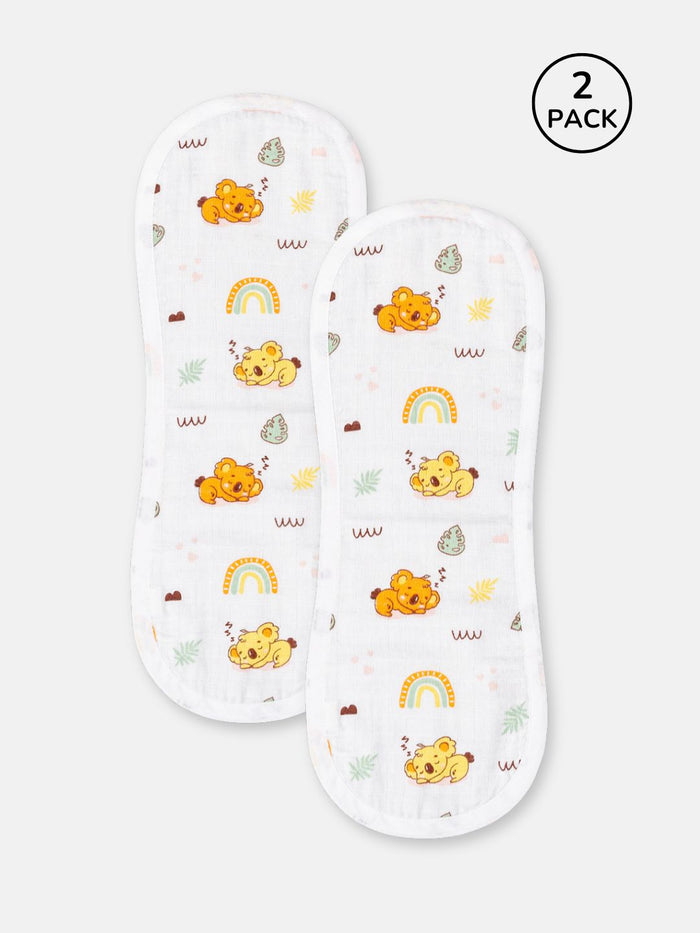 Babyclan Muslin Burp Cloth – Pack of 2 | Soft, Absorbent & Gentle for Newborns