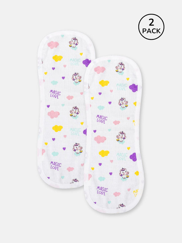 Babyclan Muslin Burp Cloth – Pack of 2 | Soft, Absorbent & Gentle for Newborns