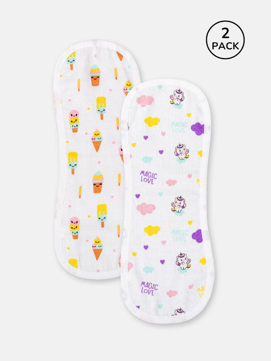 Babyclan Muslin Burp Cloth – Pack of 2 | Soft, Absorbent & Gentle for Newborns