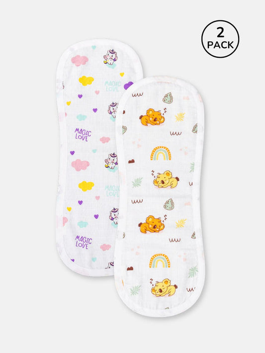 Babyclan Muslin Burp Cloth – Pack of 2 | Soft, Absorbent & Gentle for Newborns