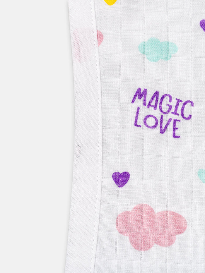 Babyclan Muslin Burp Cloth – Pack of 2 | Soft, Absorbent & Gentle for Newborns