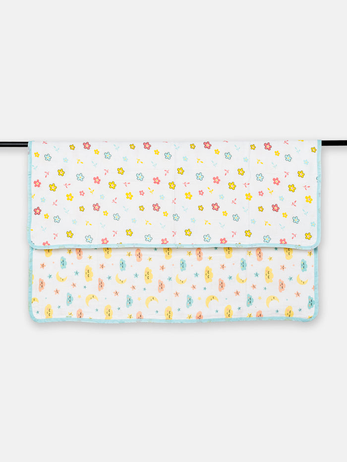 Babyclan Muslin Reversible Blanket/Swaddle | Soft, Lightweight & Multi-Use