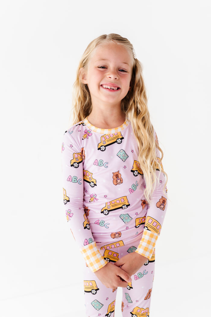 Back To Cool Kids Pajamas - Pink