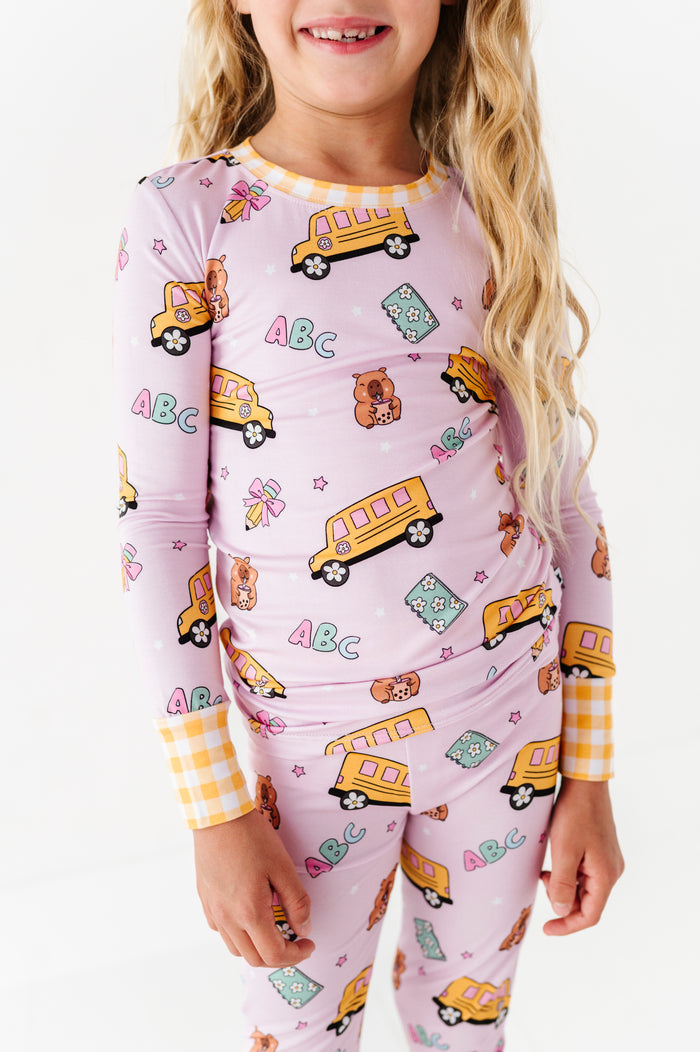Back To Cool Kids Pajamas - Pink