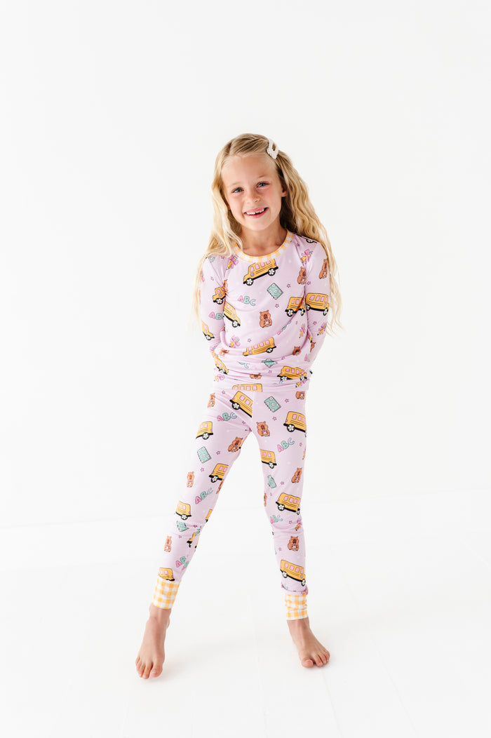 Back To Cool Kids Pajamas - Pink