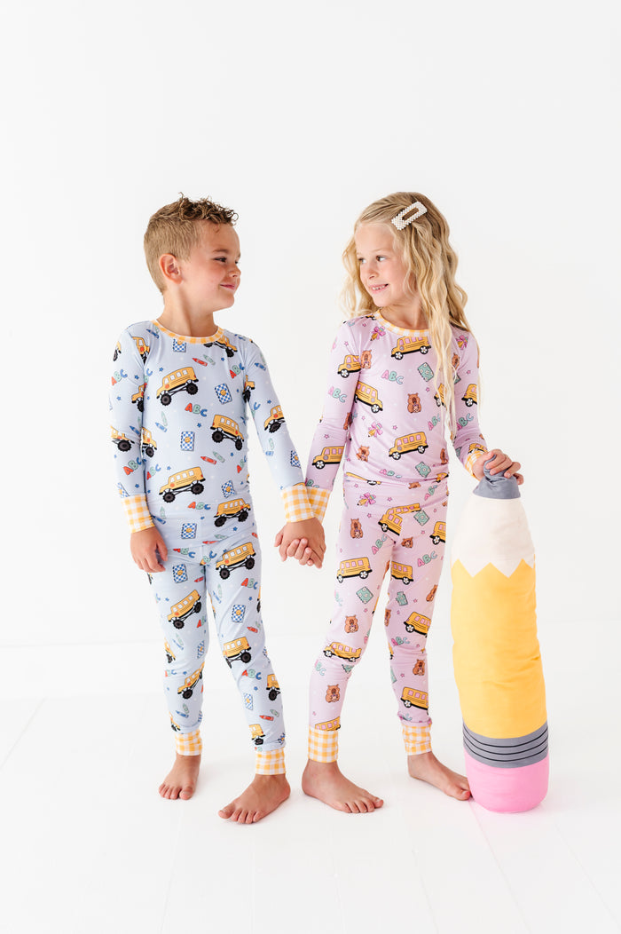 Back To Cool Kids Pajamas - Pink