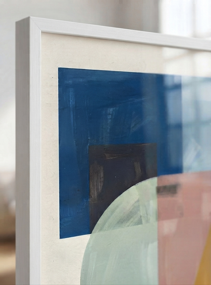 21x29.7 cm / 8x12" Framed | White Frame