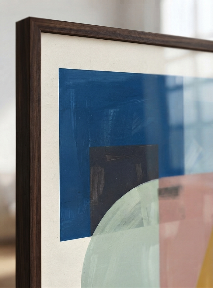 21x29.7 cm / 8x12" Framed | Brown Frame