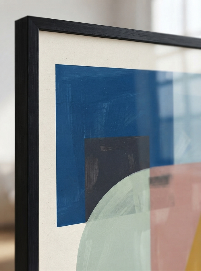 21x29.7 cm / 8x12" Framed | Black Frame