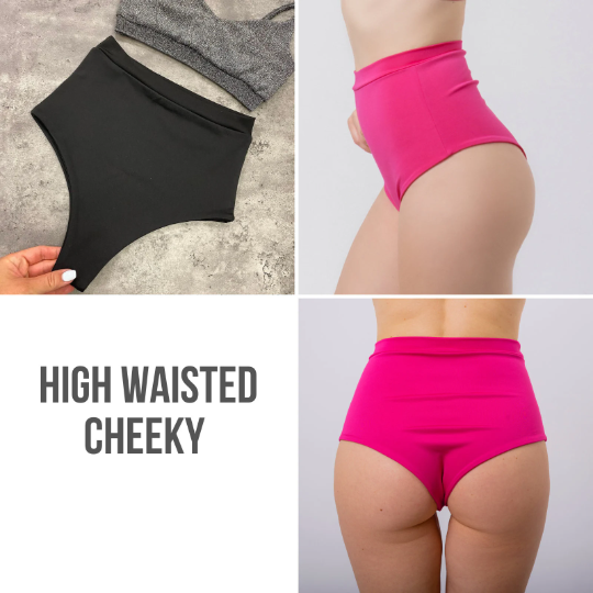 Basic pole dance set, High waisted shorts and sports bra