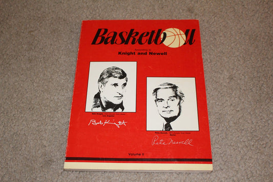 Basketball According to Knight and Newell Oversized Paperback Book Volume II - Vintage Indy Sports