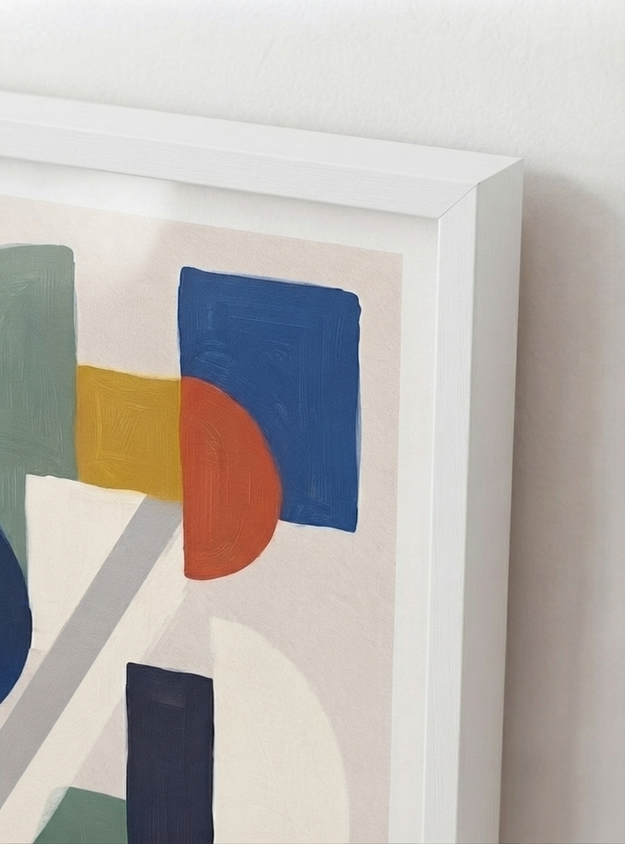 21x29.7 cm / 8x12" Framed | White Frame