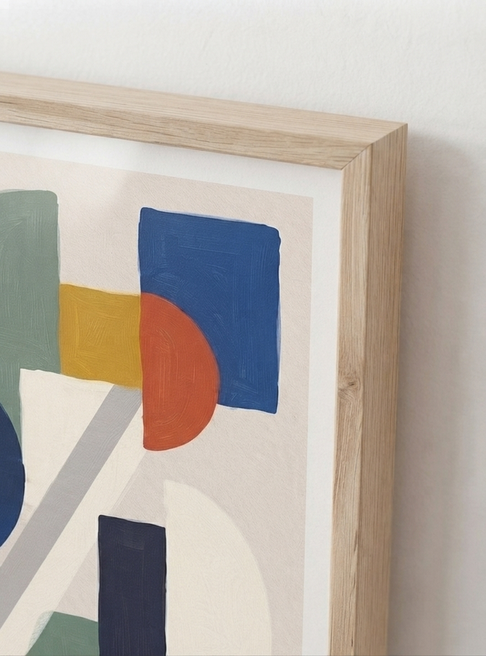 21x29.7 cm / 8x12" Framed | Oak Frame