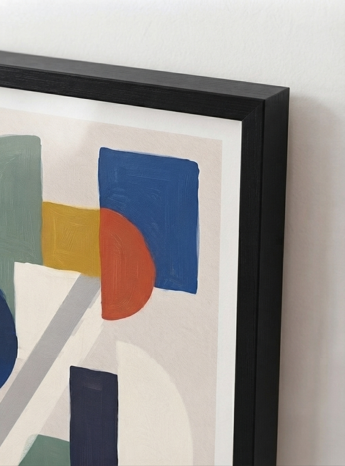 21x29.7 cm / 8x12" Framed | Black Frame