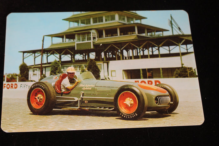 Bill Vukovich 1953 Indy 500 6x9 Postcard - Vintage Indy Sports