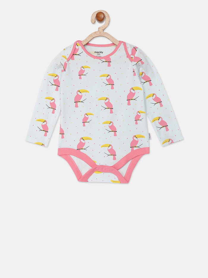 Bird Aop Bodysuit - Pack of 2