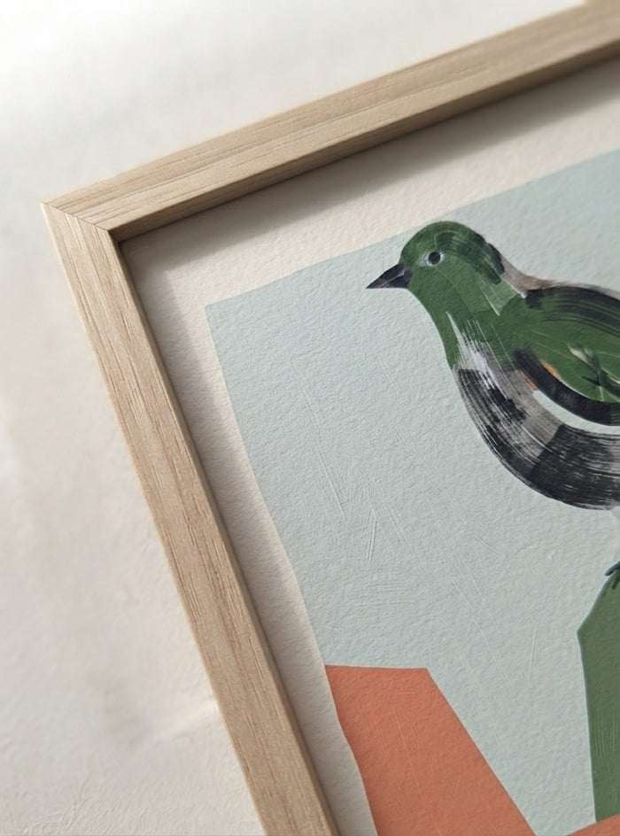 21x29.7 cm / 8x12" Framed | Oak Frame