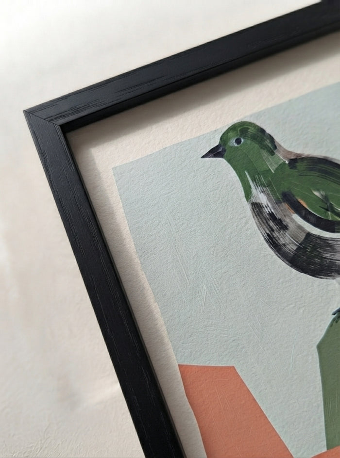 21x29.7 cm / 8x12" Framed | Black Frame