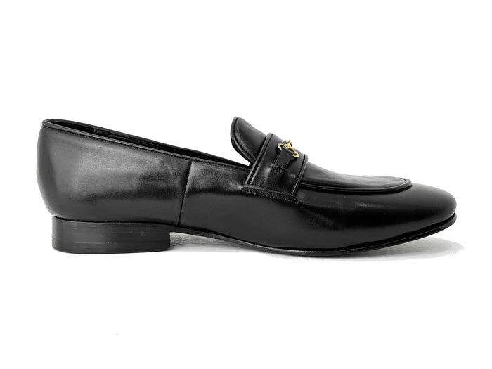 BLACK HORSEBIT LOAFER