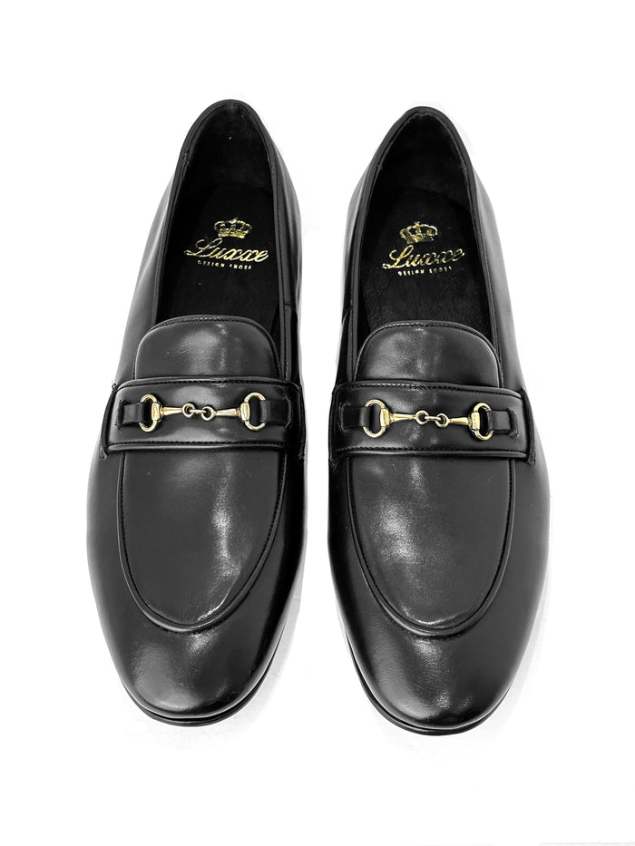 BLACK HORSEBIT LOAFER